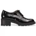 Wonders Wonderstil kvinder. D-1430 Evoclub Oxford-loafers i læder, sort (37), Fast, Blonder, Casual