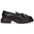 Wonders Wonderstil kvinder. A-4303 Bones loafers i læder, sort (36), 3-5 cm, Ingen, Casual