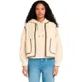 Timberland Timberlandtil kvinder. TB0A5N2XEFL1 Beige fleeceforet vest med blødt fleecefor (L), Brun, Casual, Polyester