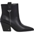 Pepe Jeans Pepe Jeanstil kvinder. PLS500016 Gina Cities ankelstøvler i læder, sort (39), 3-5 cm, Ingen, Casual