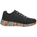 SKECHERS Skecherstil kvinder/piger. 314088L Træningssko Uno Lite Subtle Love sort (37), 3-5 cm, Blonder, Casual, børnetøj