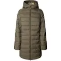 Pepe Jeans Pepe Jeanstil kvinder. PL4024372 Sally Coat Lang grøn (XL), Casual, Polyester