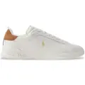 Ralph Lauren Polo Ralph Laurentil mænd. 809P02081001 HRT CRT lædersko hvid (40), Fast, Blonder, Casual