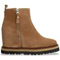 Alpe Alpetil kvinder. 550711 Vainty 2 brune ankelstøvler i læder (36), 5-8 cm, Lynlås, Casual