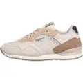 Pepe Jeans Pepe Jeanstil kvinder. PLS400007 London Logo beige træningssko (42), Læder, Fast, Blonder, Casual