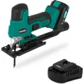 Vonroc Stiksav 20V - Ergonomisk greb | Præcis og kraftfuld | Inkl. 2.0Ah akku og oplader