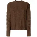 Pepe Jeans Pepe Jeanstil kvinder. PL7000054 Cosma-trøje brun (S), Casual, Polyester