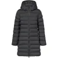 Ecoalf ECOALFtil kvinder. MCWGAJKCRONU0987W25-319 Cronulla Coat sort (XL), Casual, Genanvendt polister, Bæredygtig