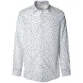 Pepe Jeans Pepe Jeanstil mænd. PM3090845 Casper-skjorte hvid (L), Casual, Bomuld, Lange ærmer
