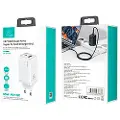 Usams Cc153tc02 Usb-a-og Usb-c-vægoplader