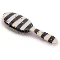 Rock & Ruddle Haarborstel Black & White Stripes With Gold Dots