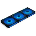 Lian Li UNI Fan INF 120 (3-pack) - Reverse blade - Kabinet køler - 120mm - Sort med RGB LED lys - 32 dBA