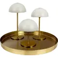 Dyberg Larsen - Bordlampe Along Mini 3 stk. og bakke - Beige - Bordlamper - - Homeroom