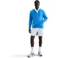 Nike Club-hættetrøje i french terry med fuld lynlås til mænd - blå