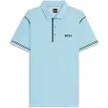 Hugo Boss BOSStil mænd. 50543352 Paddytech Goc turkis poloshirt (3XL), Blå, Casual, Polyester, Korte ærmer