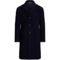 Ralph Lauren Polo Ralph Laurentil mænd. 715980052001 Navy melton trekvartlang frakke (XL), Casual, Bomuld, Blå