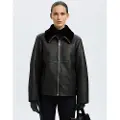 Selected Shearling Læderjakke