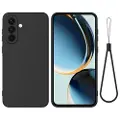 Mtp Products Samsung Galaxy M36 Flydende silikone cover med håndrem - sort