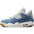Jordan Air Jordan 4 Retro "Worn Blue"-sko til kvinder - hvid