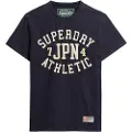 Superdry Superdrytil mænd. M1011976A Vintage Athletic navy kortærmet t-shirt (S), Casual, Bomuld, Korte ærmer, Blå