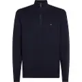 Tommy Hilfiger Pima Org Ctn Mock Halv Lynlås Sweater