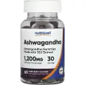 Nutricost – Ashwagandha Gummies 1200 mg, Blandede Bær (60 stk.)