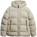 Superdry Superdrytil kvinder. W5012004A Jakke med hætte 5 Baffle Sports Puffer beige (XL), Casual, Polyester