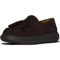 FitFlop Fitfloptil kvinder. E2Y-167 iQ-COMFF loafers med kvast i chokolade ruskind (36), Brun, Fast, Ingen