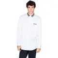 Armani Exchange AIX Armani Exchangetil mænd. XM000958AF10192U0009 Sub hvid skjorte (XL), Casual, Bomuld, Lange ærmer