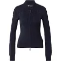 G-Star G-Startil kvinder. D26723-C259-H705 3D Biker Knit Slim Full Zip Navy Sweater (L), Casual, Akryl, Økologisk bomuld, Bæredygtig, Blå