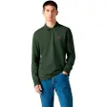 Levi's Levi'stil mænd. A5797-0014 Housemark Slim Polo grøn (M), Casual, Bomuld, Lange ærmer