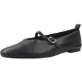 Alpe Alpetil kvinder. 555500 Paris balletpumps i læder, sort (40), Fast, Spænder, Casual