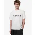 Premiata Premiatatil mænd. PA1030 T-shirt med tryk, hvid (XL), Casual, Bomuld, Korte ærmer