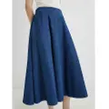 Marella Marellatil kvinder. 2523106014200 Figur nederdel blå (48), Casual, Denim