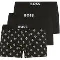 Hugo Boss BOSStil mænd. 50549832 Sæt 3 Boxershorts En sort (L), Afslappet, Bomuld