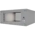 Direktronik Wall Rack 19" 4u 45cm Glass Door Grey