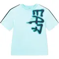 Emporio Armani Train Logo Series Graffiti T-shirt Med Korte ærmer