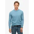 Superdry Superdrytil mænd. M6110658A Vintage sweater Emb Cotton Cash Blå (XXL), Casual, Økologisk bomuld, Bæredygtig