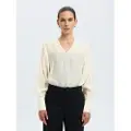 Selected V-hals Langærmet Bluse