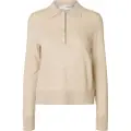 Selected 100% Merinould Strikket Poloshirt