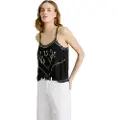 Pepe Jeans Pepe Jeanstil kvinder. PL305049 Top Eartly sort (S), Casual, Bomuld, Uden ærmer/stropper