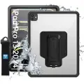 Armor-X Waterproof, Shock & Dust Proof Case With Handstrap & Kickstand Ipad Pro 13" (2024) Sort