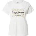 Pepe Jeans Pepe Jeanstil kvinder. PL5000046 Babu T-shirt hvid (S), Casual, Bomuld, Korte ærmer