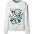 Pepe Jeans Pepe Jeanstil kvinder. PL5800023 Sweatshirt Beda off-white (L), Hvid, Casual, Bomuld