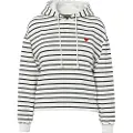 Pieces Chilli Stripes Hættetrøje