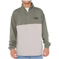 Rip Curl Heritage Oval 1/4 Zip Crew Fleecepullover grøn