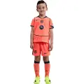 Nike FC Barcelona 2025/26 Stadium Third Nike Dri-FIT Total 90-fodboldsæt i tre dele til mindre børn - Orange