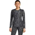 Icebreaker Merino 260 Tech Vertex Crewe Delta Lines Aop Langærmet Baselayer