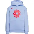 Nike Erling Haaland Club Fleece-fodboldhættetrøje til større børn - blå