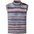 Pepe Jeans Pepe Jeanstil kvinder. PL7000009 Flerfarvet lyseblå vest (M), Casual, Polyester, Uden ærmer/stropper